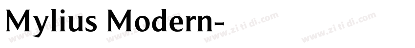 Mylius Modern字体转换 Mylius Modern字体转换